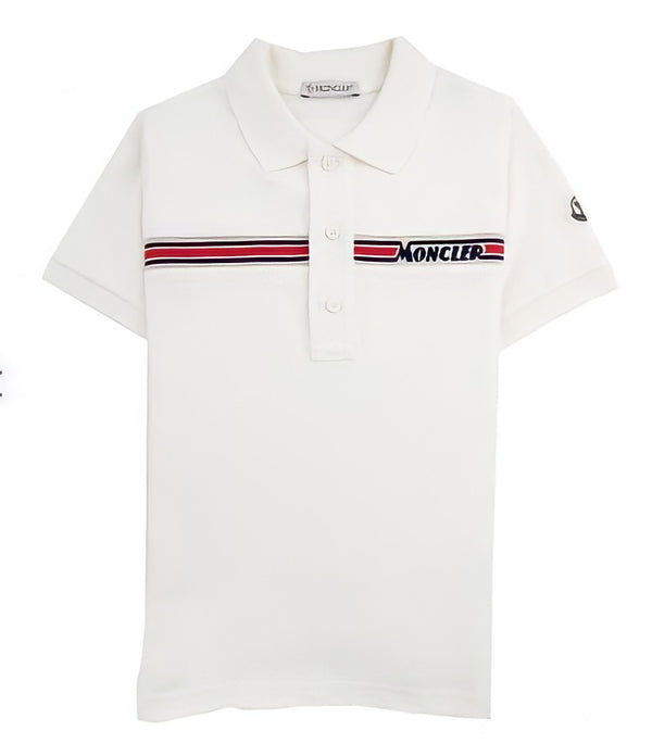 Moncler White Polo shirt - Age 8 years