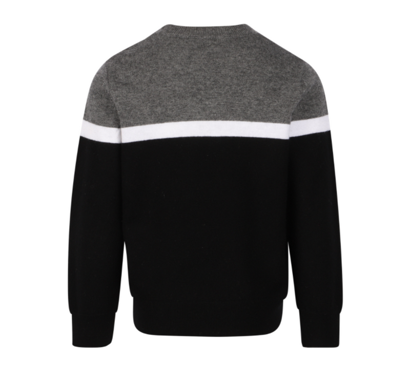 Givenchy Logo Sweater in Black and Grey - Age 12 years
