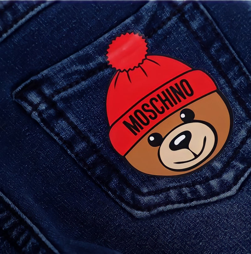 Moschino Baby teddy and logo Jeans - Age 12-18 Months