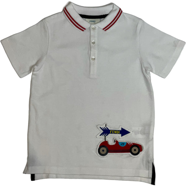 Fendi White polo shirt - Age 6A years