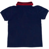 Gucci Kids Navy Polo with Symbols Embroidery - Age 8 years
