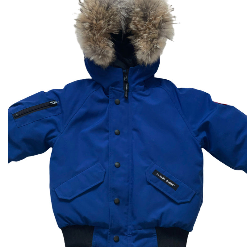 Canada Goose Kids padded bomber jacket with fur hood - Age 7-8 years